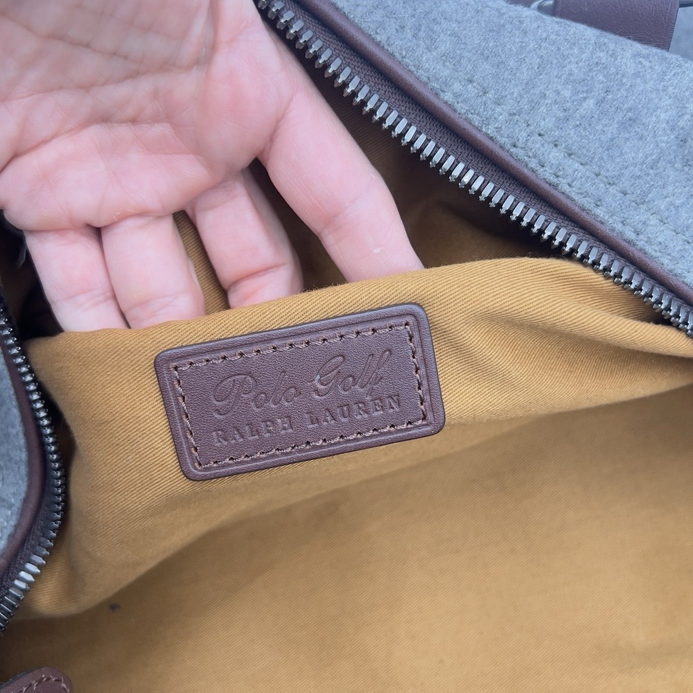 Polo Ralph Lauren 23" Gray Duffle Bag Carry On Adjustable Shoulder Strap - Picture 7 of 9